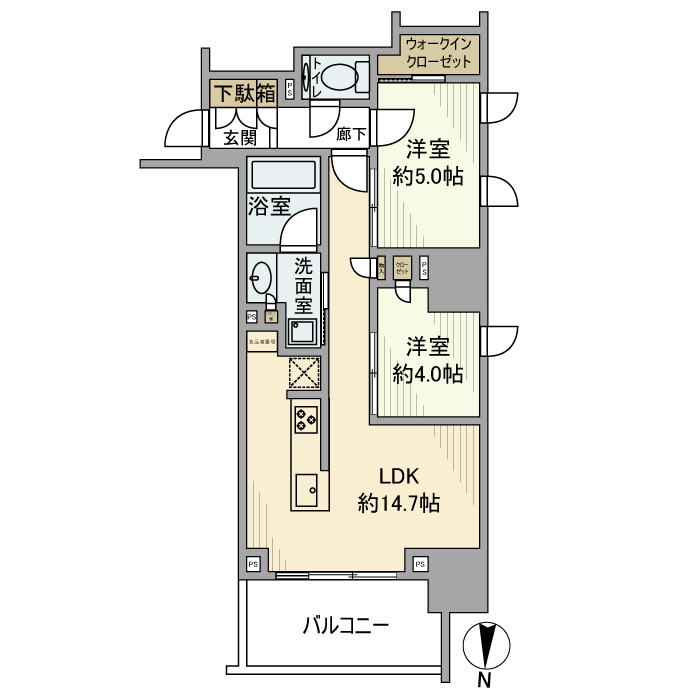 プラウド久屋大通の間取り