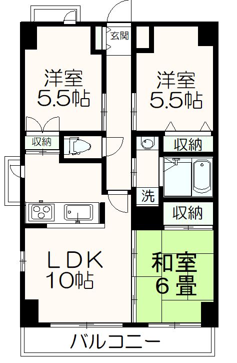 フォンテン24の間取り