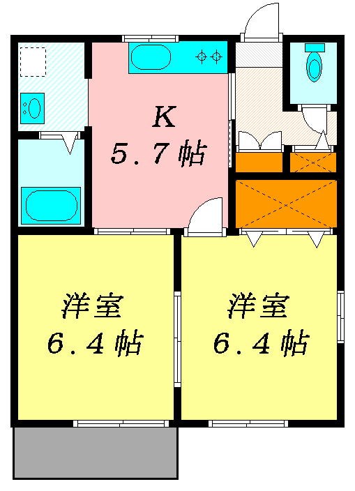 サンヴィレッジＡの間取り