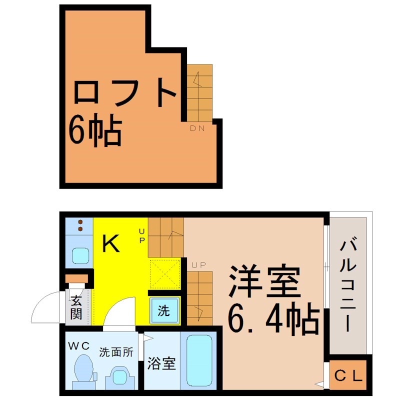 デザイナーズコーポ賑町の間取り