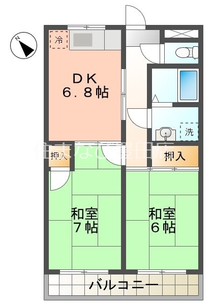 第２今井ハイツの間取り