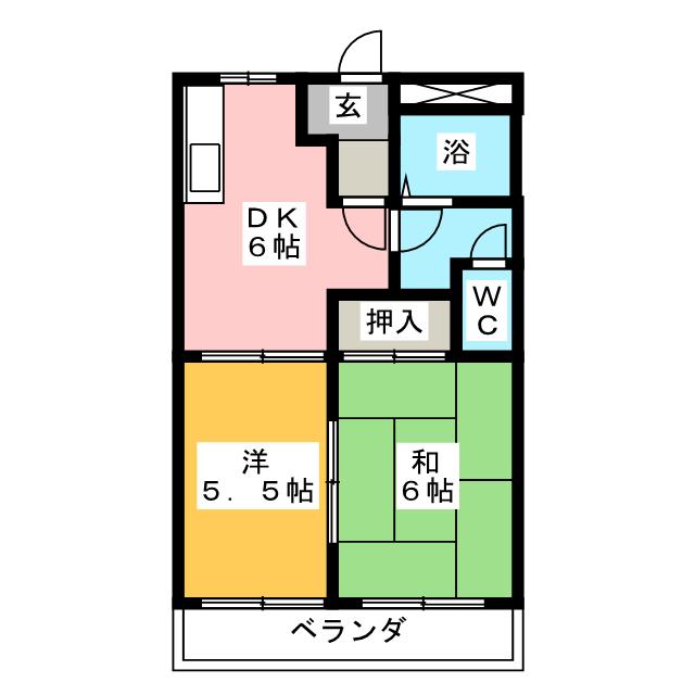 サウスリバー大安の間取り