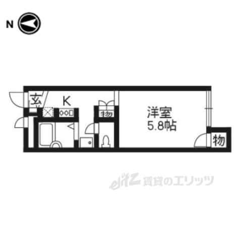 リベルテ木幡駅前の間取り