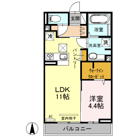 アクシア西本町の間取り