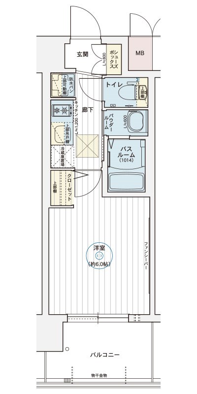 名古屋市中区金山のマンションの間取り