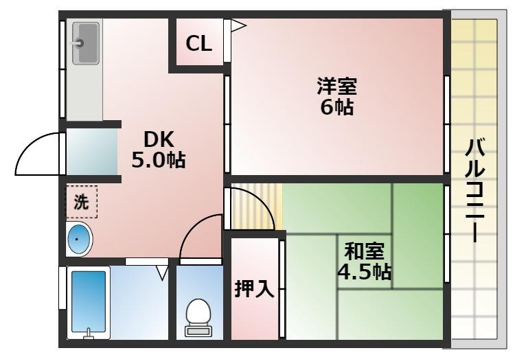 アスカハイムの間取り