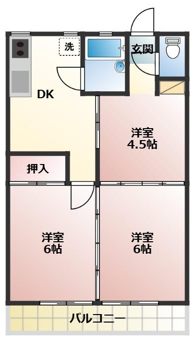 梅園荘の間取り