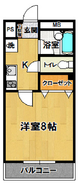 イーストサイドミネ２の間取り