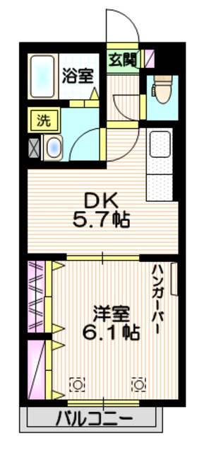 川口市末広のマンションの間取り