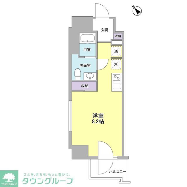 品川区戸越のマンションの間取り