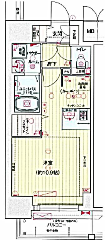 名古屋市千種区仲田のマンションの間取り