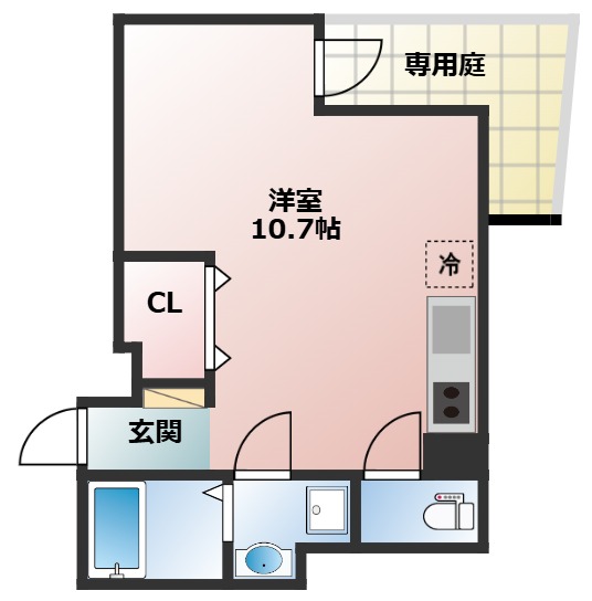 グランデコート烏丸今出川の間取り