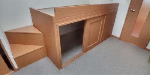 収納　収納付きベッド