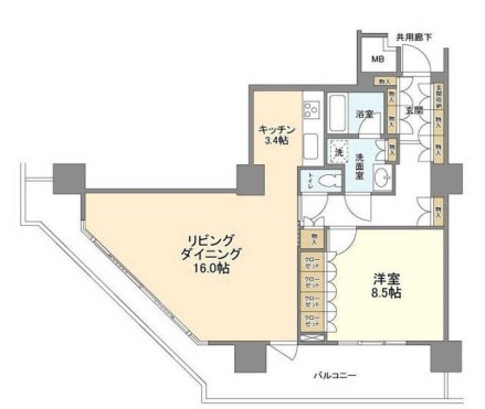 豊洲シエルタワーの間取り