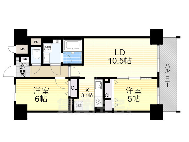 F-TAMATSUKURIの間取り