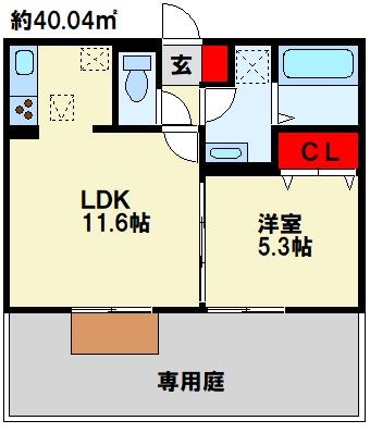 Polonia Wakamatsu B棟の間取り