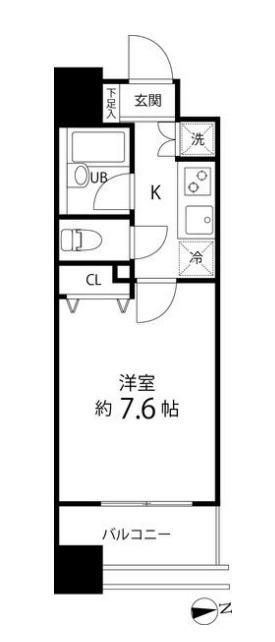 千代田区外神田のマンションの間取り