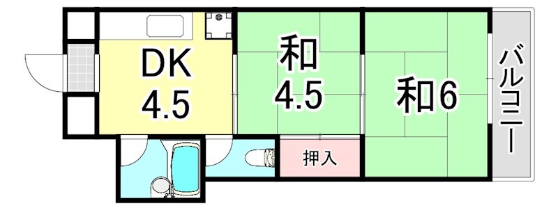 飛鳥グランドパレスの間取り写真