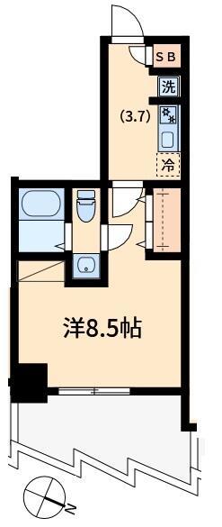 オモチデ扇大橋の間取り写真