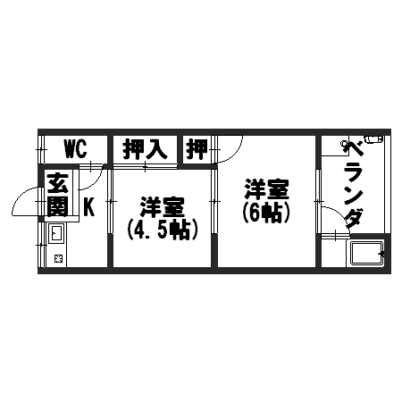 柳本荘の間取り写真
