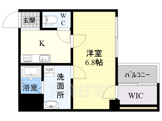 地下鉄御堂筋線 西中島南方駅 徒歩16分 5階建 築41年の間取り写真