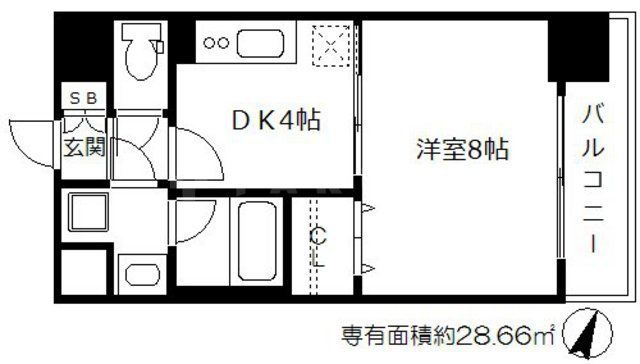 ニコル梅田の間取り写真