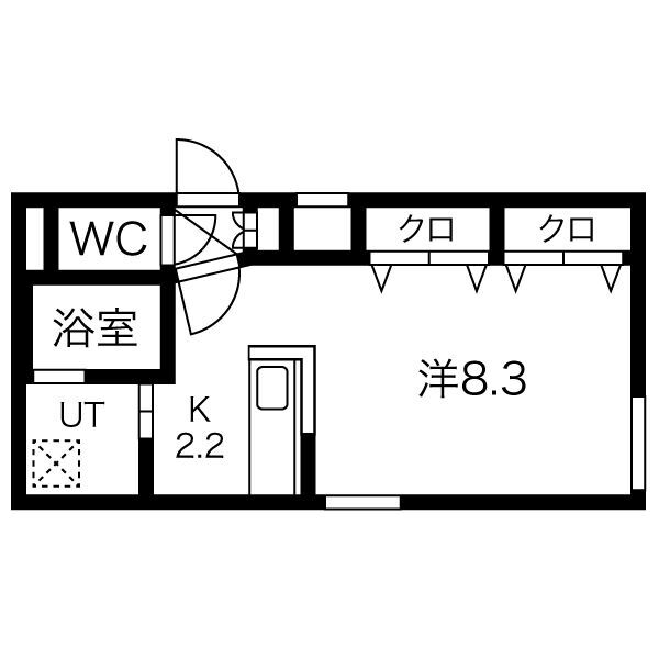 トラストコート北九条の間取り写真