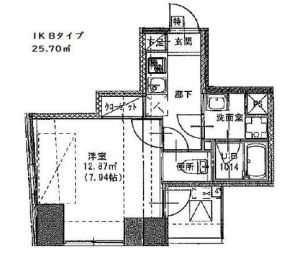 S-RESIDENCE日本橋浜町の間取り写真