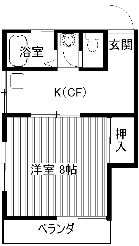 ＪＲ中央線 西荻窪駅 徒歩8分 2階建 築39年の間取り写真