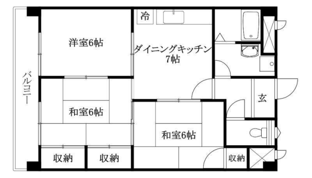 室町ハイツの間取り