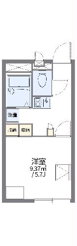 レオパレス津山口の間取り