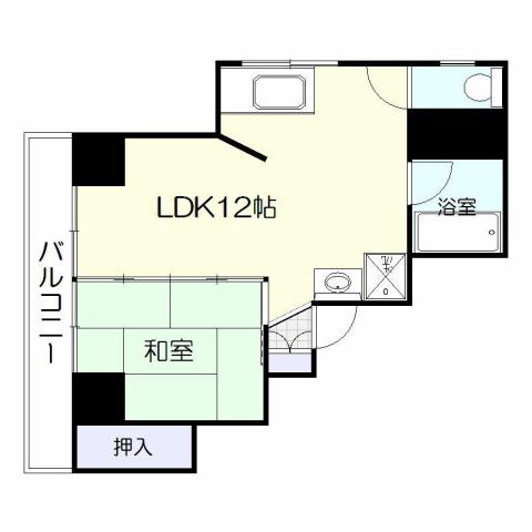 鹿児島市新照院町のマンションの間取り