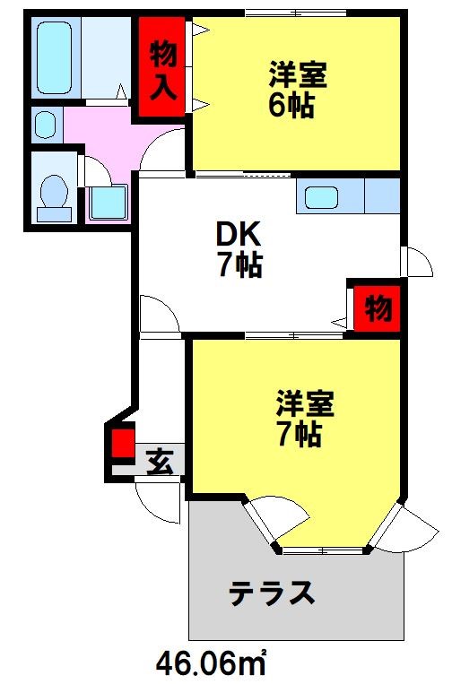 メゾンドアヴェニューの間取り