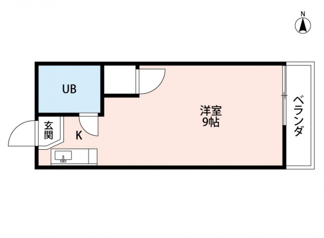 広島市安佐南区川内のアパートの間取り