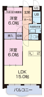 ＩＳＯ　ＧＡＩ　グランドエィワンＡの間取り