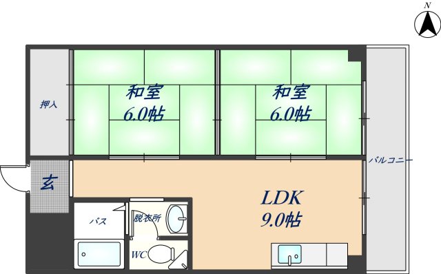 沼ハイツの間取り