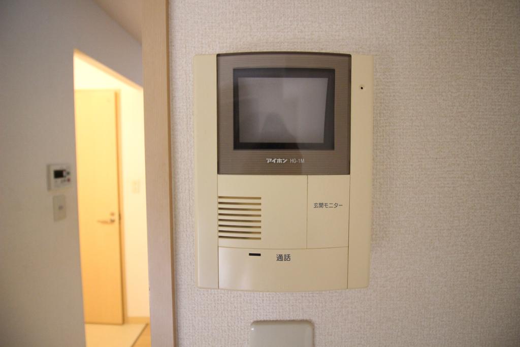 セキュリティ　TVモニターホンを撮影