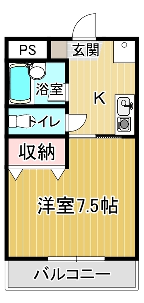 カレッジハウス北野１の間取り