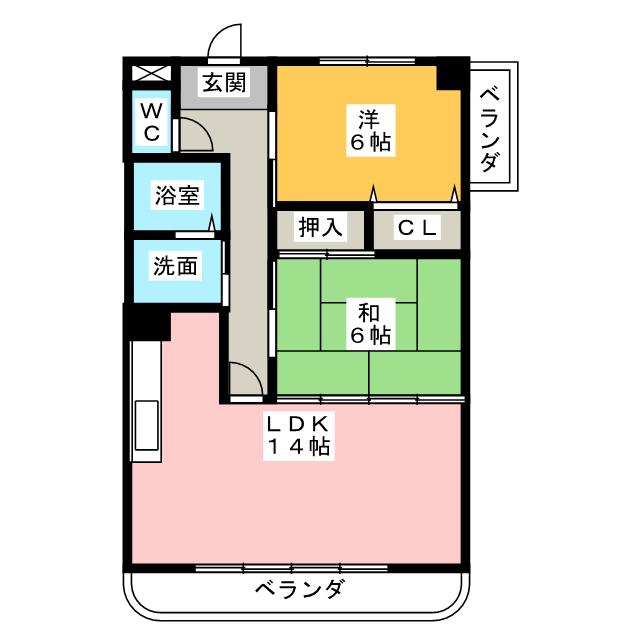 エクセラ大野木２番館の間取り