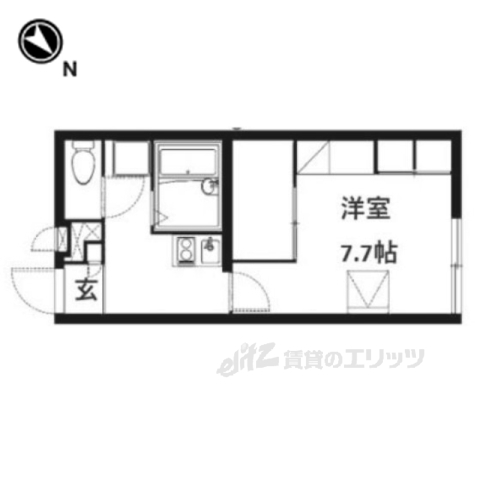 彦根市南川瀬町のアパートの間取り