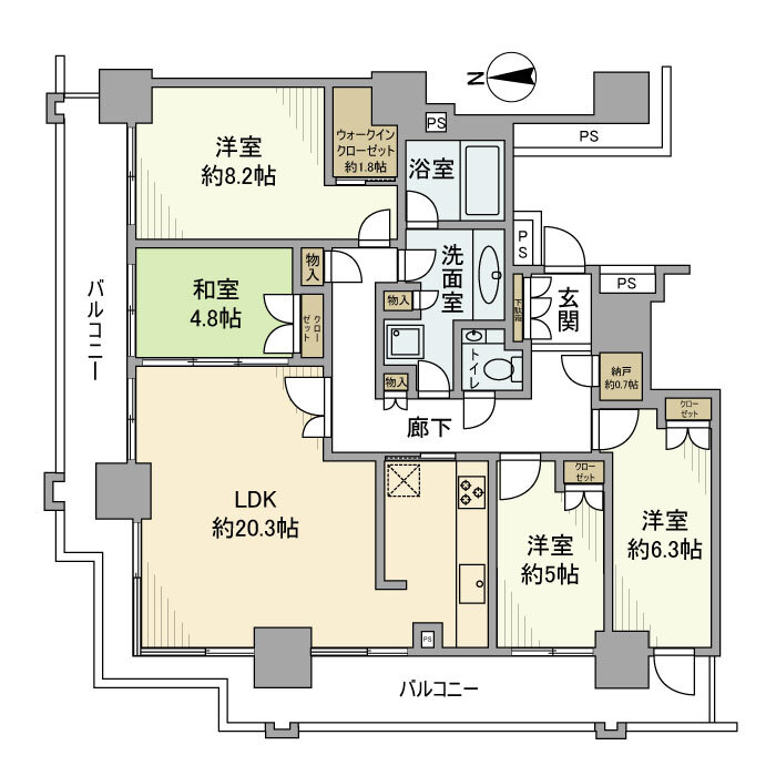 ベイクレストタワーの間取り