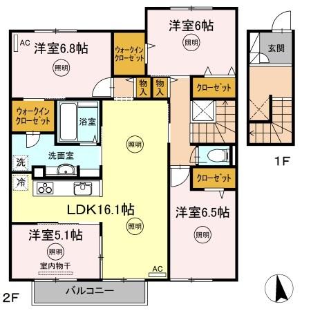 ポルト 太田の間取り