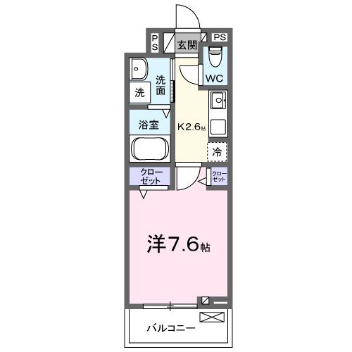 日高市大字原宿のアパートの間取り