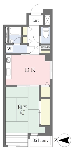 台東区浅草のマンションの間取り