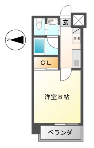 プライマル名古屋吹上の間取り