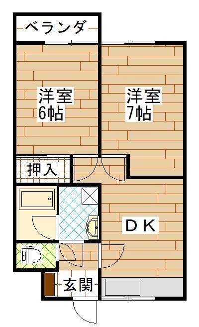 メゾン　ＤＥ　ロッキーの間取り