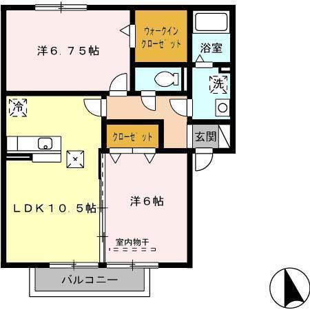 ロータスコート百々西の間取り