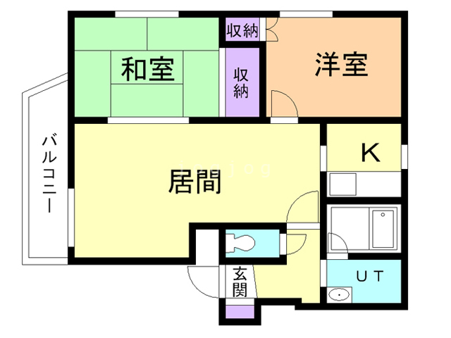 札幌市北区北三十一条西のマンションの間取り