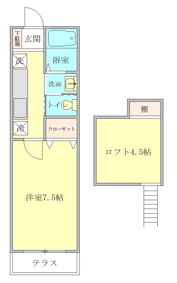 クレセントハイツTOKYUIIIの間取り