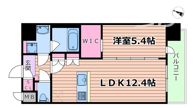 スプランディッド新大阪VIの間取り